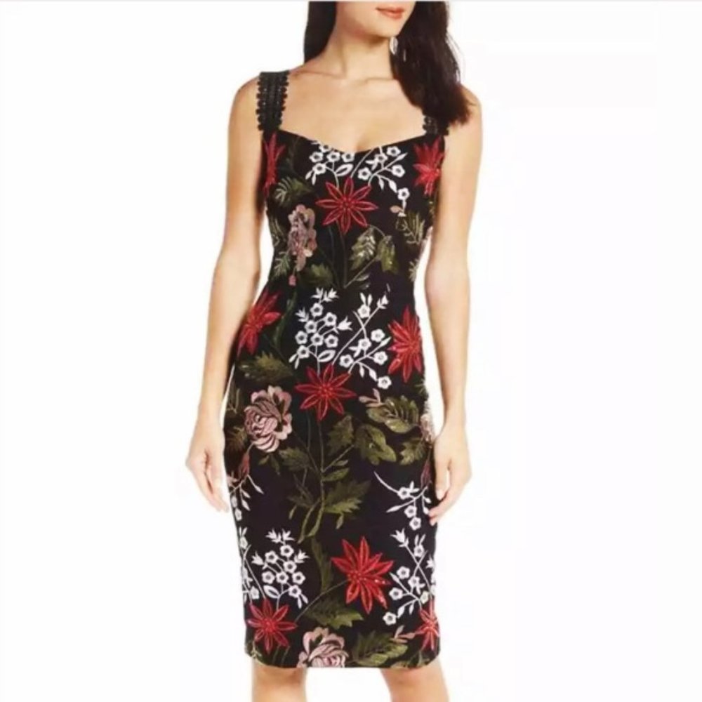 Bronx and Banco Bonita Floral Embroidered dress